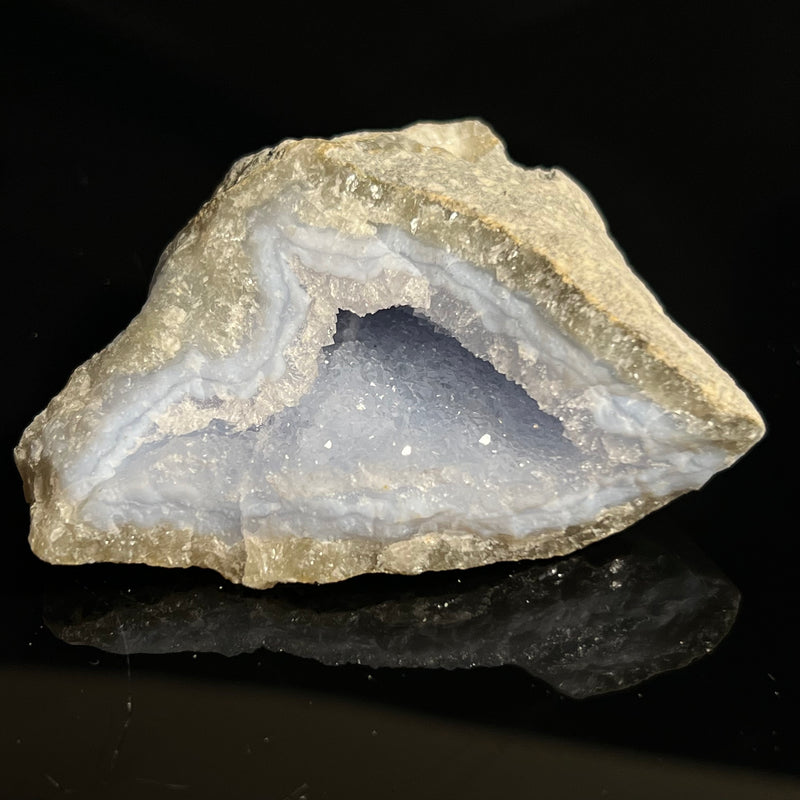 Druzy Blue Lace Agate, from Nsanje, Malawi