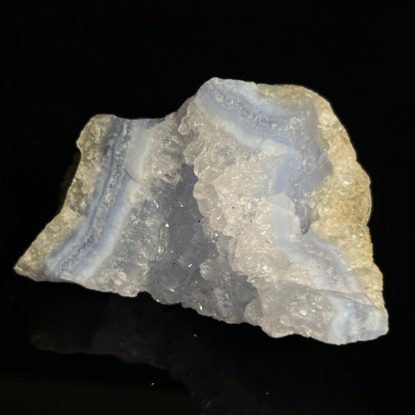 Druzy Blue Lace Agate, from Nsanje, Malawi