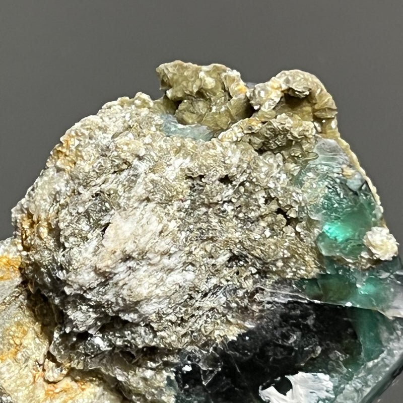 Fluorite on Feldspar with Muscovite Mica, Erongo Mountain, Erongo Region, Namibia