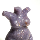 Shona Sculpture ‘African Goddess Body’, Lepidolite by Robsin Banda