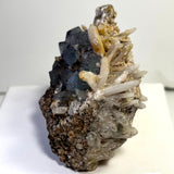 213g Brandberg Fluorite with milky quartz on feldspar matrix from Brandberg Mountain, Erongo, Namibia