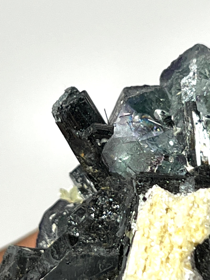 Gorgeous Galaxy Fluorite with Tourmaline, Erongo Mountain, Erongo Region, Namibia