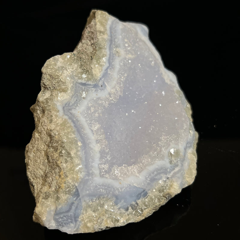 Druzy Blue Lace Agate, from Nsanje, Malawi