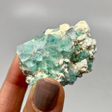 Green Fluorite with Feldspar from Erongo Mountain, Erongo Region, Namibia