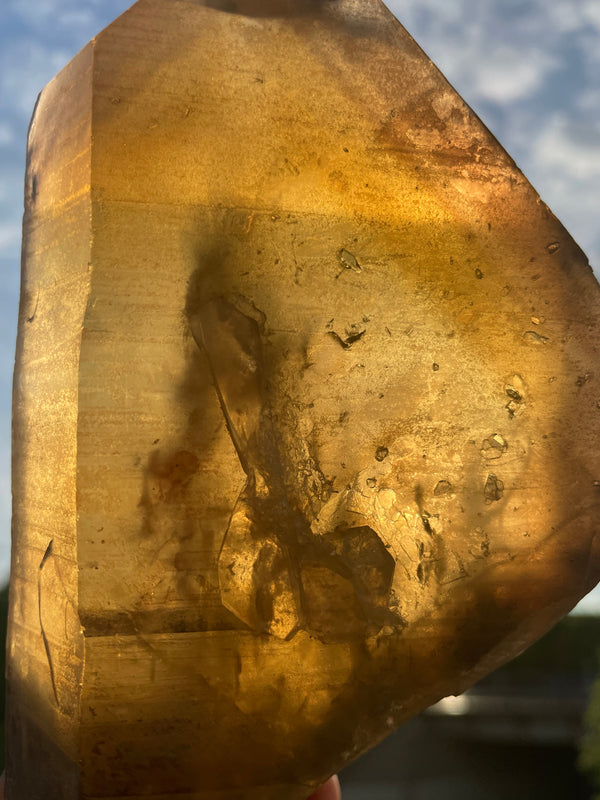 Large Natural Citrine, Citrine Quartz From Mansa, Zambia