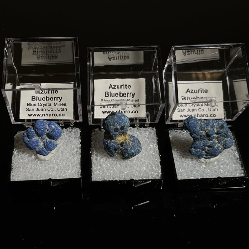 Azurite Blueberry, Blue Crystal Mines, San Juan Co., Utah