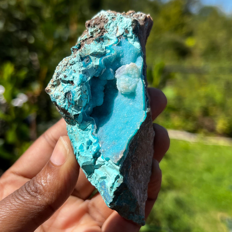 Gorgeous Druzy Chrysocolla, Kolwezi Mining District, Lualaba, Democratic Republic of Congo, Africa
