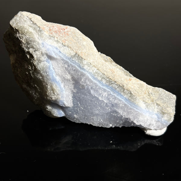 Druzy Blue Lace Agate, from Nsanje, Malawi