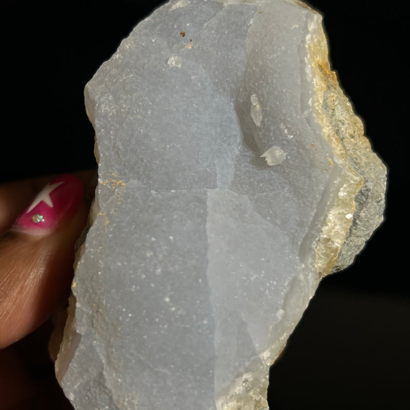 Druzy Blue Lace Agate, from Nsanje, Malawi