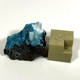 Blue Shattuckite, Mesopotamia Copper Valley, Kunene, Namibia, African Mineral Specimen