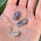 Pack if 3 natural Tanzanite Crystals from Lelatema Mountains, Merelani Hills, Tanzania