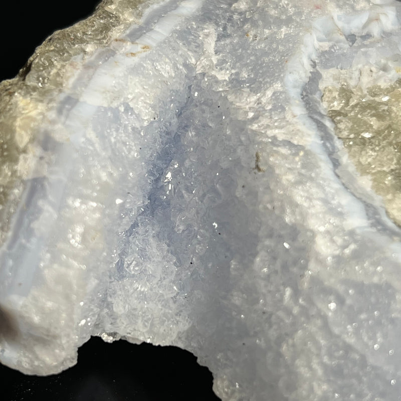 Druzy Blue Lace Agate, from Nsanje, Malawi