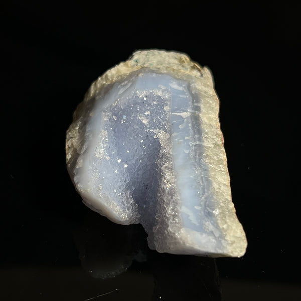 Druzy Blue Lace Agate, from Nsanje, Malawi