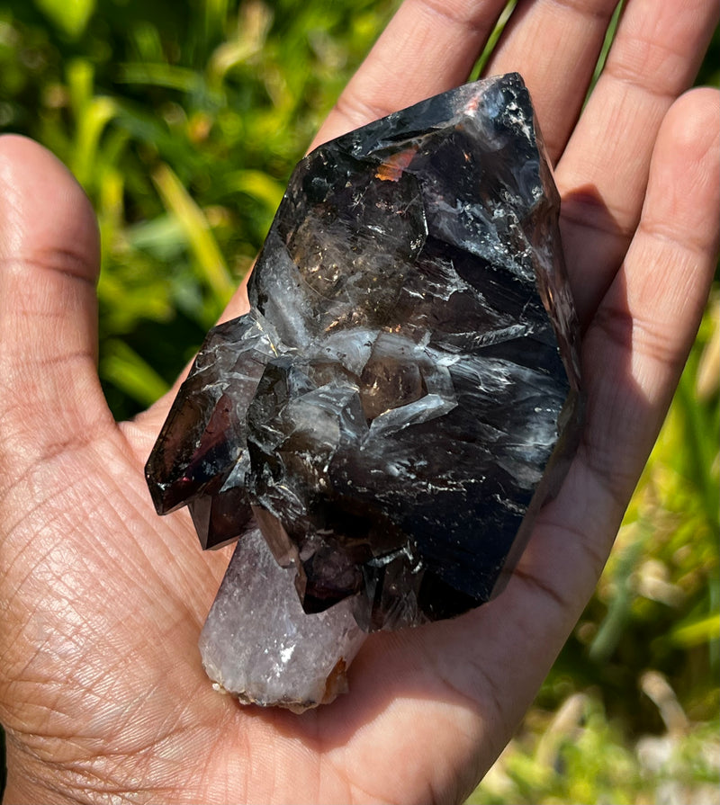 Gorgeous Deep Purple Smokey Quartz Shangaan Amethyst Crystal From The Chibuku Mine, Gezani Communal Land, Zimbabwe