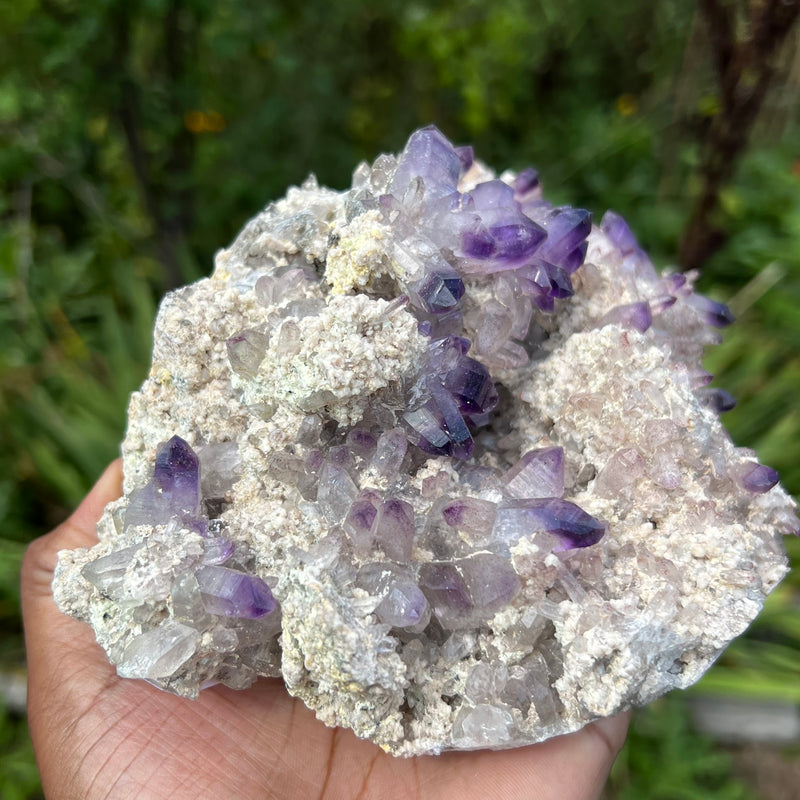 Brandberg Quartz Crystal Purple Cluster From Namibia