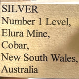 Silver, Number 1 Level, Elura Mine, Cobar, New South Wales, Australia