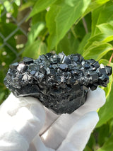 Lustrous Black Tourmaline Plate, Mineral Specimen from Erongo Mountain, Erongo Region, Namibia