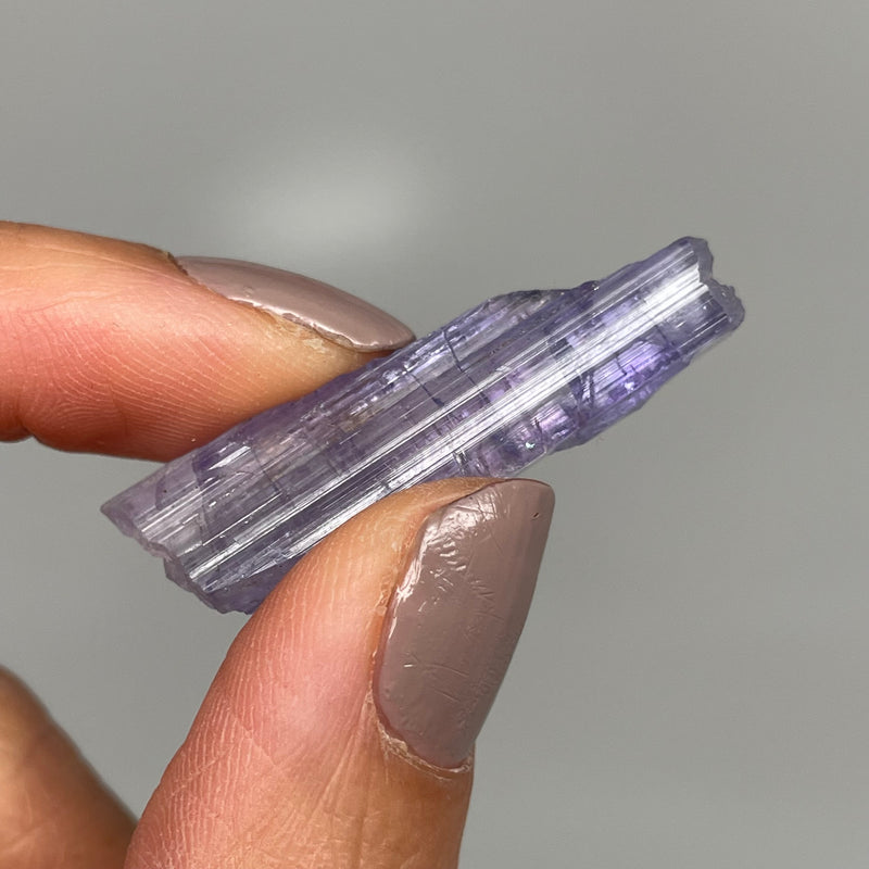 Tanzanite Pleochroic Crystal, Pink/Lavendar, Blue/Yellow 4.67g, Meralani Hills, Tanzania