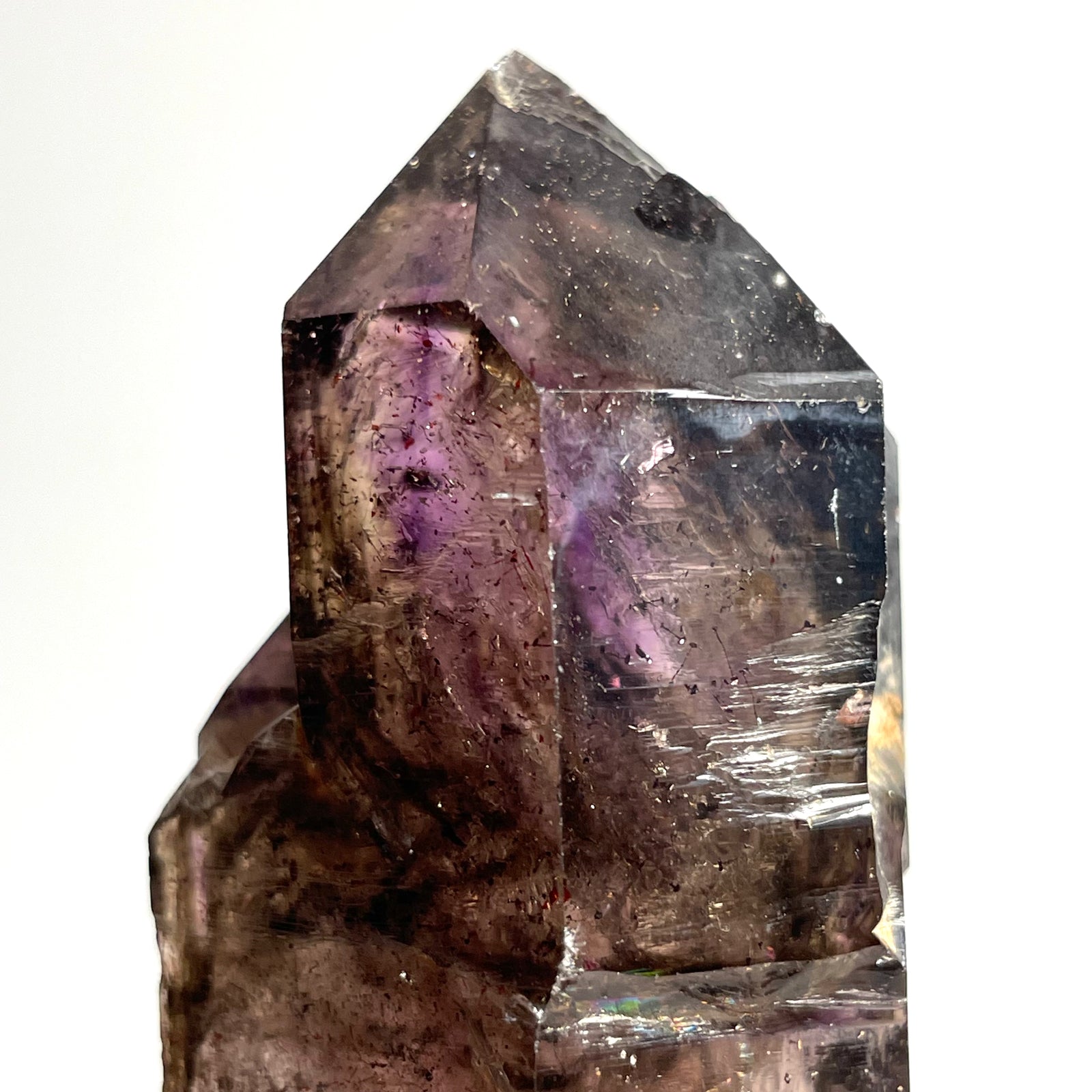 Enhydro Amethyst Crystal // Zambia - 33.2 grams // African Smoky Phantom Purple Quartz Crystal Point top Specimen