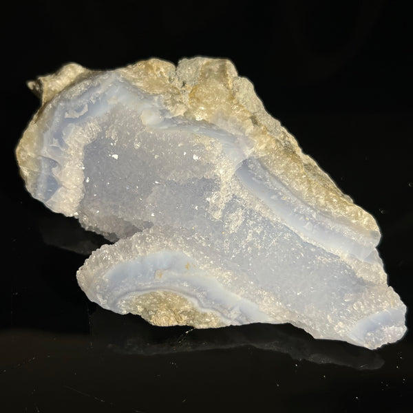 Druzy Blue Lace Agate, from Nsanje, Malawi