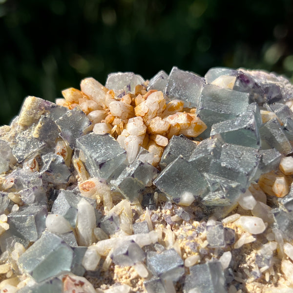 Fluorite and Milky Quartz from Brandberg Massif, Erongo Region, Namibia