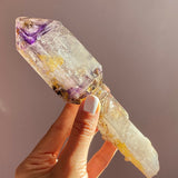 Top Shelf, Shangaan Scepter, Smokey Amethyst with Enhydro Inclusion From Zimbabwe