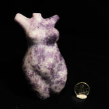 Shona Sculpture ‘African Goddess Body’, Lepidolite by Robsin Banda