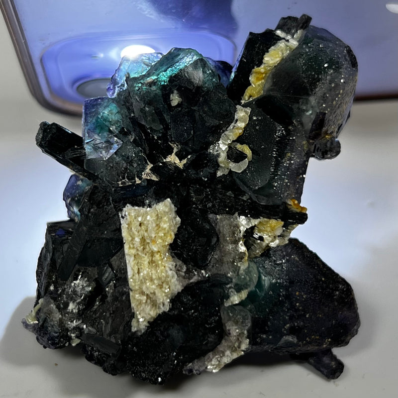 Gorgeous Galaxy Fluorite with Tourmaline, Erongo Mountain, Erongo Region, Namibia