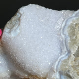 Druzy Blue Lace Agate, from Nsanje, Malawi