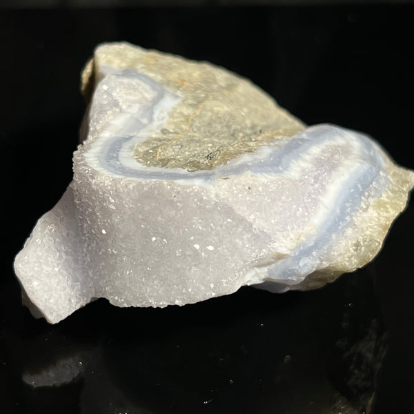 Druzy Blue Lace Agate, from Nsanje, Malawi