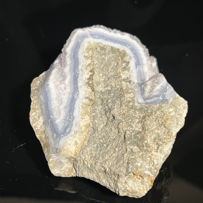 Druzy Blue Lace Agate, from Nsanje, Malawi