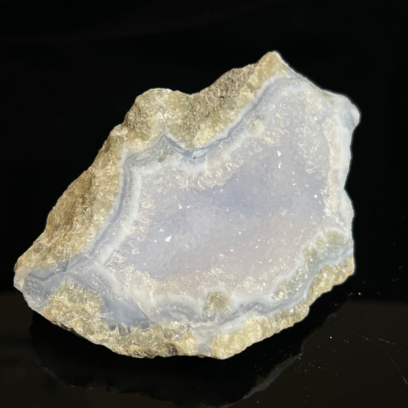 Druzy Blue Lace Agate, from Nsanje, Malawi