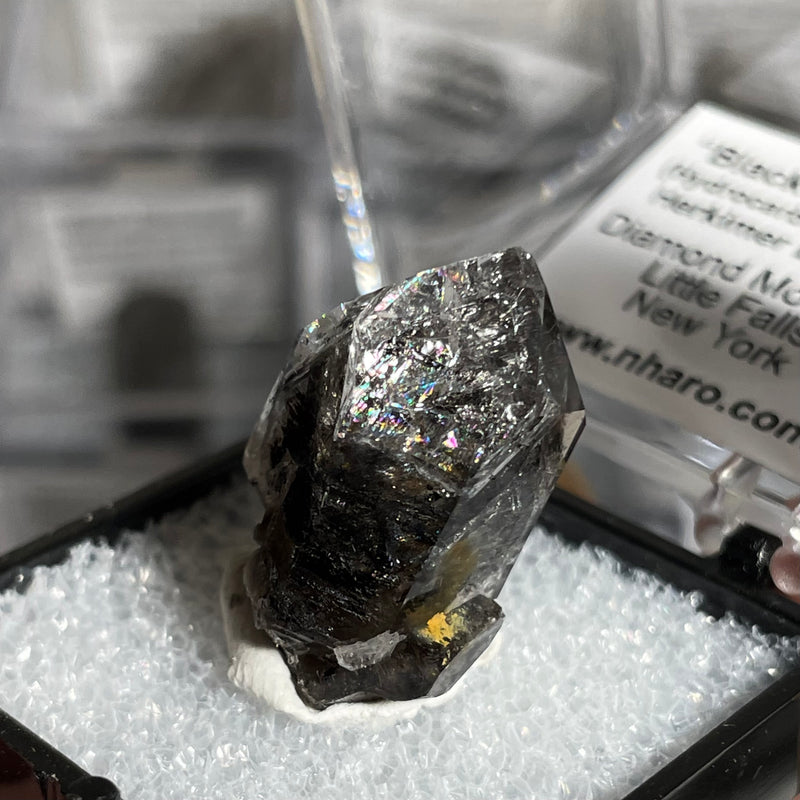 Black Diamond” Hydrocarbon-Included Herkimer Diamond, Diamond Mountain, Little Falls, New York