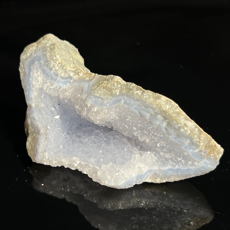 Druzy Blue Lace Agate, from Nsanje, Malawi