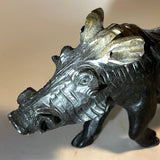 Serpentine Warthog, Shona Sculpture from Zimbabwe