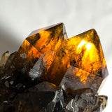 Deep Smoky Kundalini Quartz Citrine, Democratic Republic of Congo, Lwena, Congo Citrine