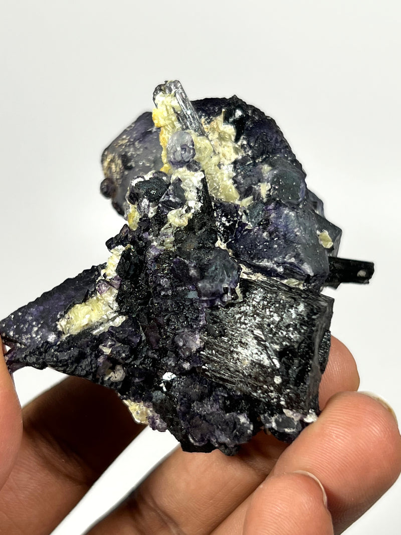 Gorgeous Galaxy Fluorite with Tourmaline, Erongo Mountain, Erongo Region, Namibia