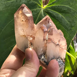 Beautiful Self Standing Ishuko Red Phantom Quartz Cluster, Hematite included Quartz from the Central Province of Zambia