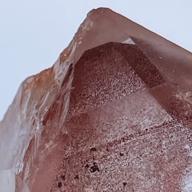 3 Ishuko Red Phantom Quartz, Hematite included Quartz from the Central Province of Zambia