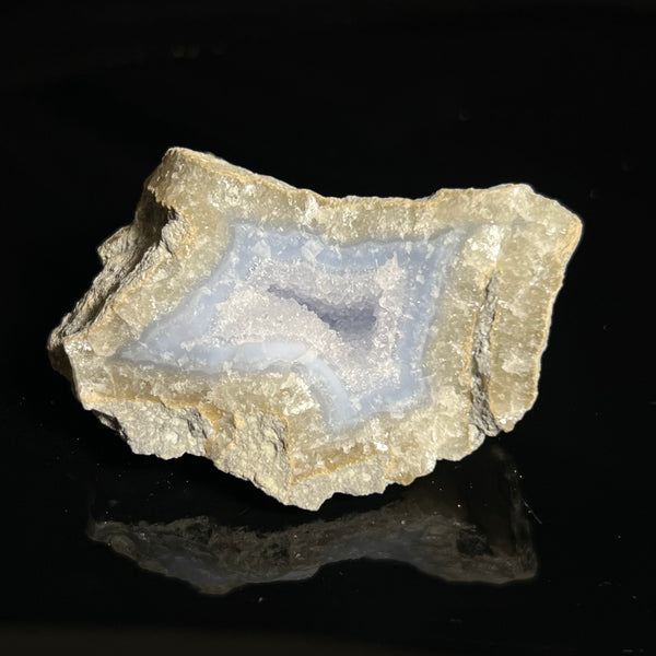 Druzy Blue Lace Agate, from Nsanje, Malawi