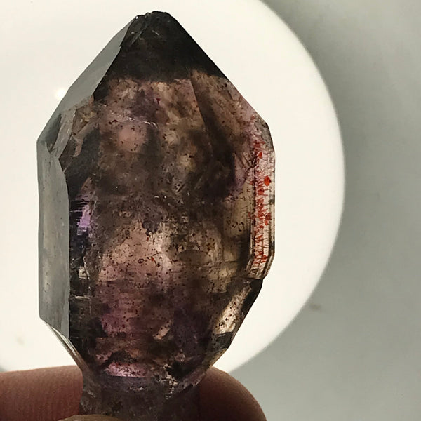 Shangaan Amethyst Scepter with non-mobile Enhydro  from Chibuku Mine, Zimbabwe