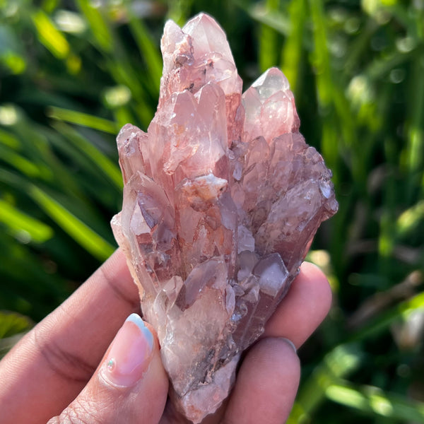 Gorgeous Ishuko Red Phantom Quartz, Hematite included Quartz from the Central Province of Zambia