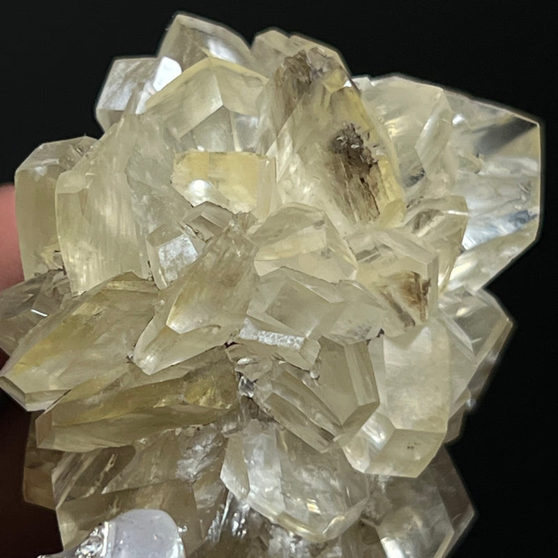 Gypsum Var. Selenite, Fluorescent and Phosphorescent. Red River Floodway, Winnipeg, Manitoba, Canada