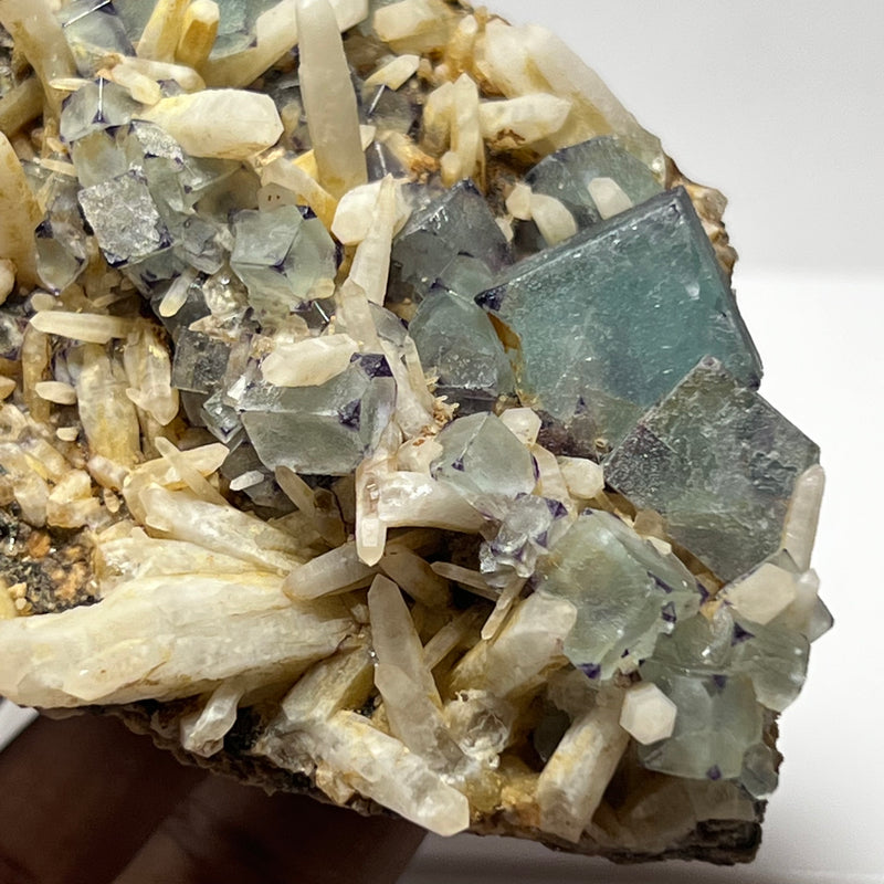 Fluorite and Milky Quartz from Brandberg Massif, Erongo Region, Namibia