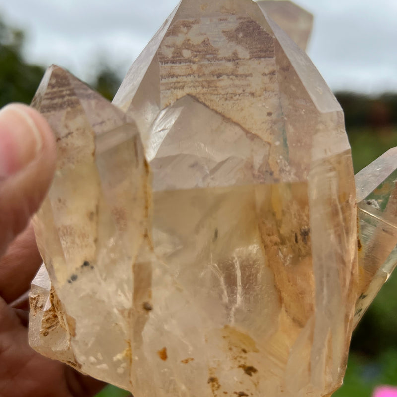 Phantom Discovery Quartz with Chlorite from Chongwe, Zambia