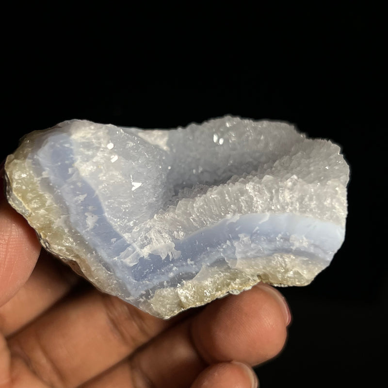 Druzy Blue Lace Agate, from Nsanje, Malawi