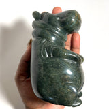 Soapstone Hippo, Shona Sculpture from Chitungwiza, Zimbabwe by Tracy Chatsama