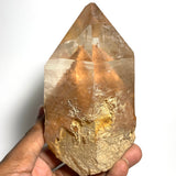 Large Phantom Discovery Quartz with Kaolinite Inclusions from Chongwe, Zambia