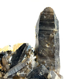 Huge Smoky Quartz with Black Tourmaline and Hyalite Crystal, from Erongo Mountain, Erongo Region, Namibia