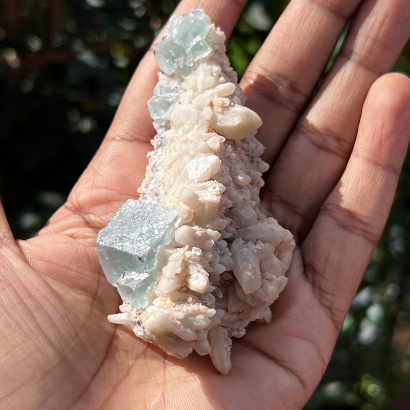 Fluorite and Milky Quartz from Brandberg Massif, Erongo Region, Namibia